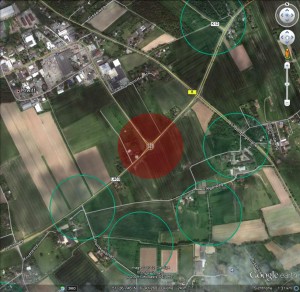 Geocaching 161m Abstand in Google Earth - - 3 -